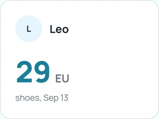Leo, EU 29, shoes, Sep 13
